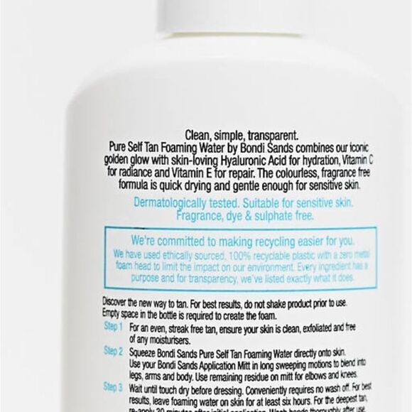 Bondi Sands DARK Foaming Tanning Water - Picture 6 of 11